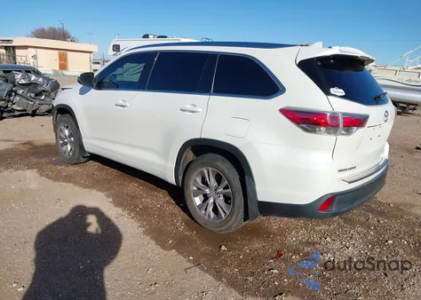 2014 Toyota Highlander Xle V6 from USA, damaged, VIN 5TDJKRFH6ES023416
